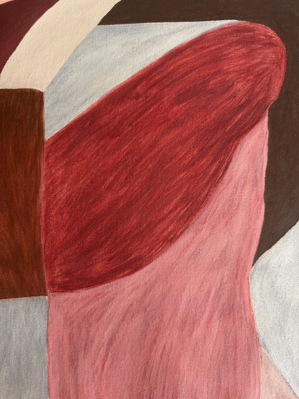 Abstract painting from the HELD series exploring pressure and containment