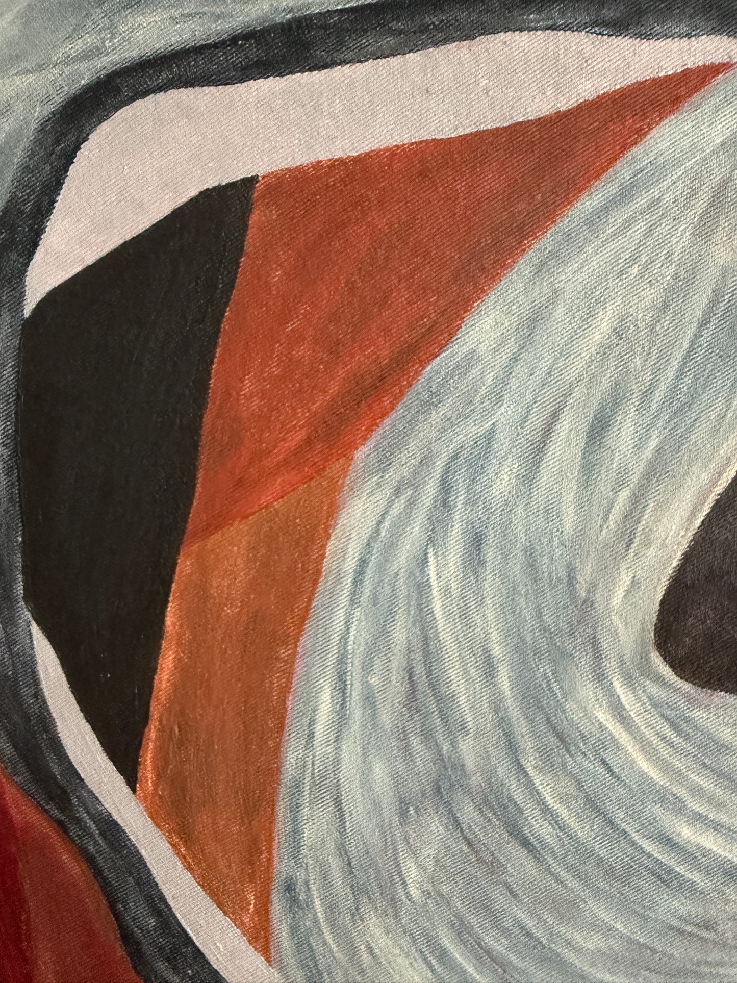 modern abstract painting held03 with dense layered surface and restrained movement