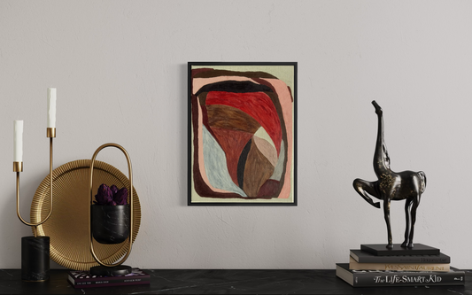 Abstract painting from the HELD series exploring pressure and containment