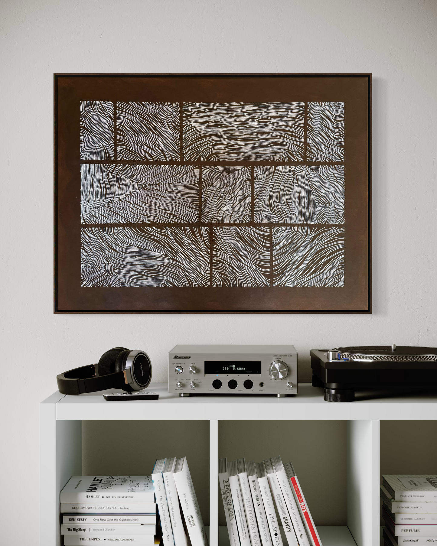 Abstract painting from the Bounds series exploring limits and structure