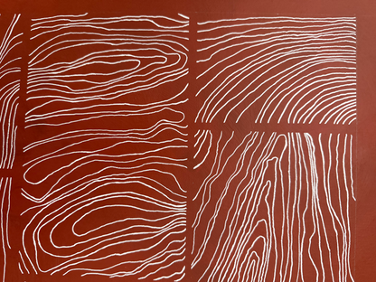 Abstract painting from the Bounds series exploring limits and structure