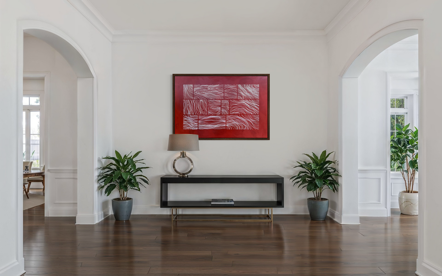 Abstract painting from the Bounds series exploring limits and structure