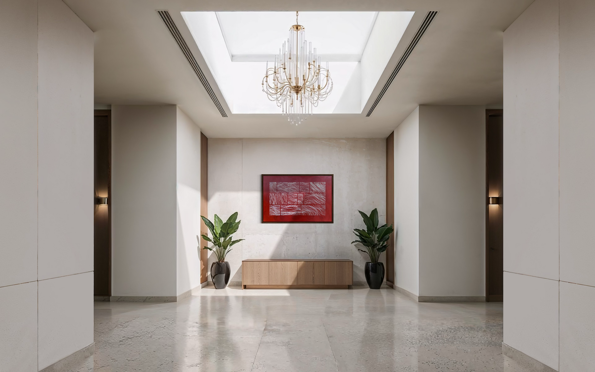 Abstract painting from the Bounds series exploring limits and structure