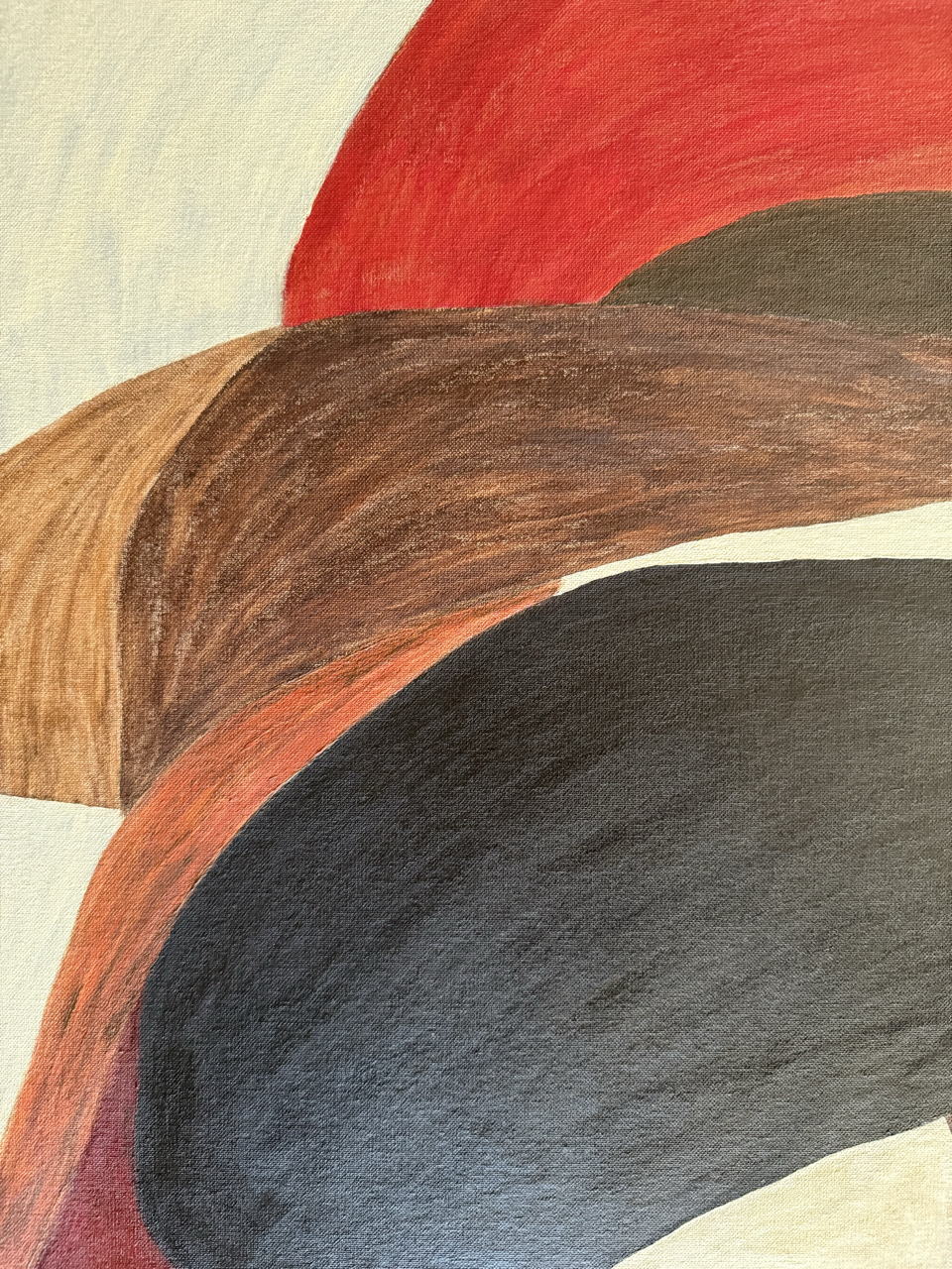 Abstract painting from the HELD series exploring pressure and containment