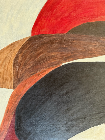 Abstract painting from the HELD series exploring pressure and containment