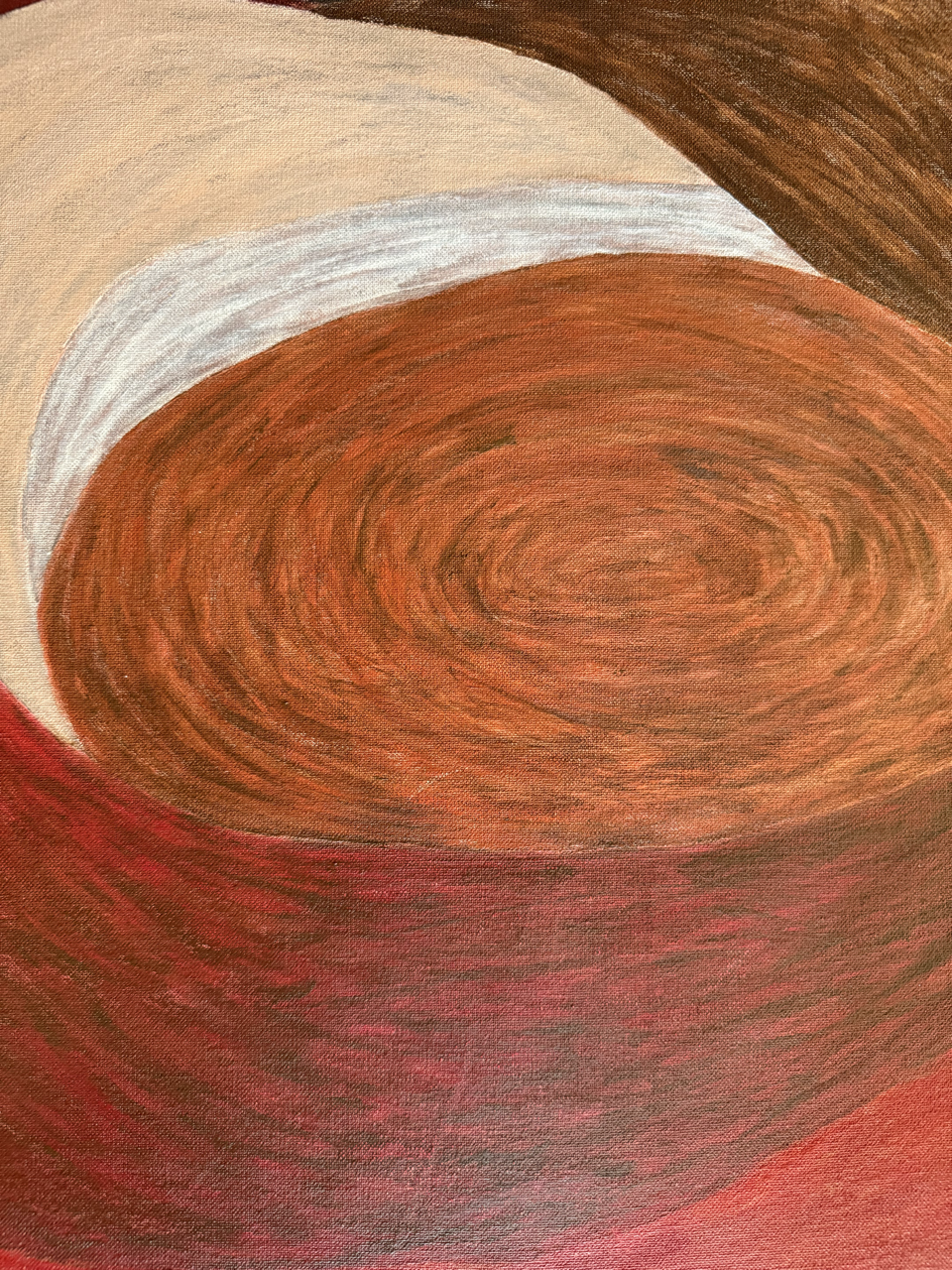 Abstract painting from the HELD series exploring pressure and containment