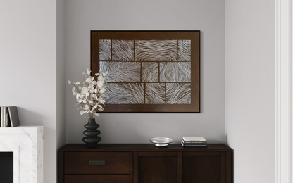 Abstract painting from the Bounds series exploring limits and structure