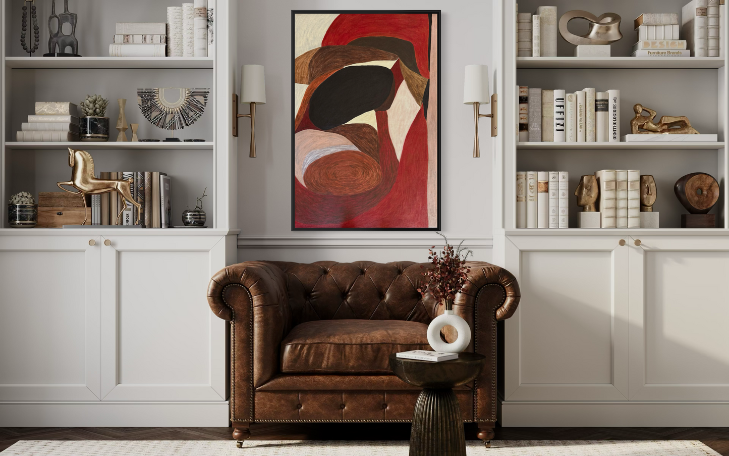 Abstract painting from the HELD series exploring pressure and containment