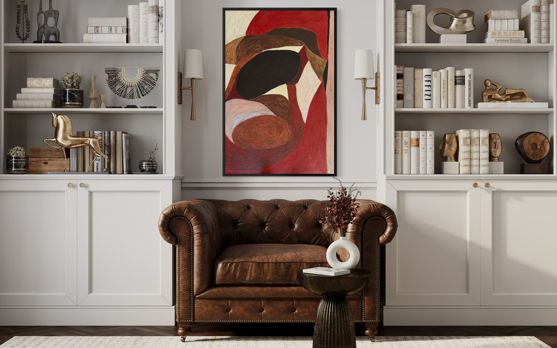 Abstract painting from the HELD series exploring pressure and containment