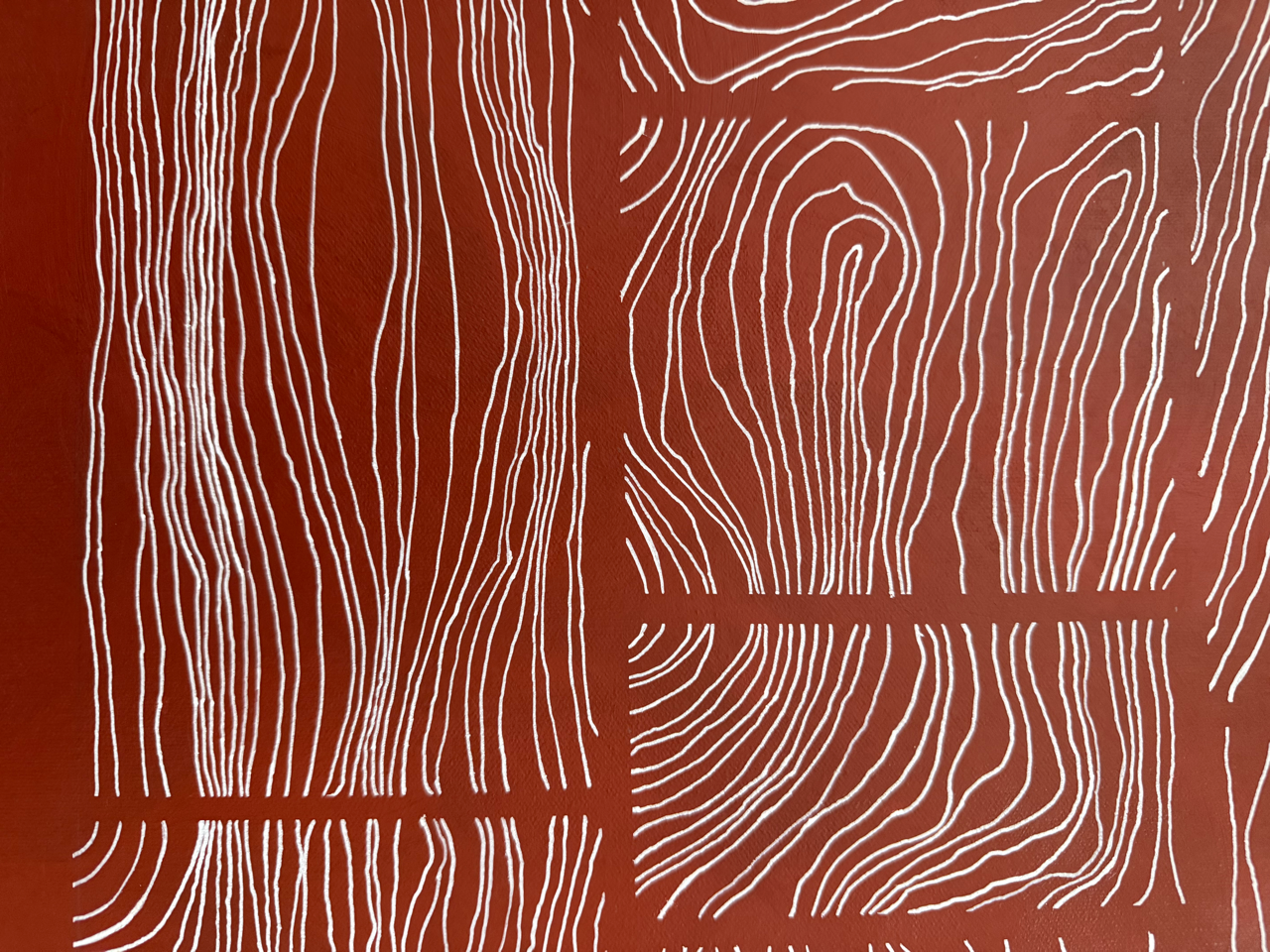 Abstract painting from the Bounds series exploring limits and structure