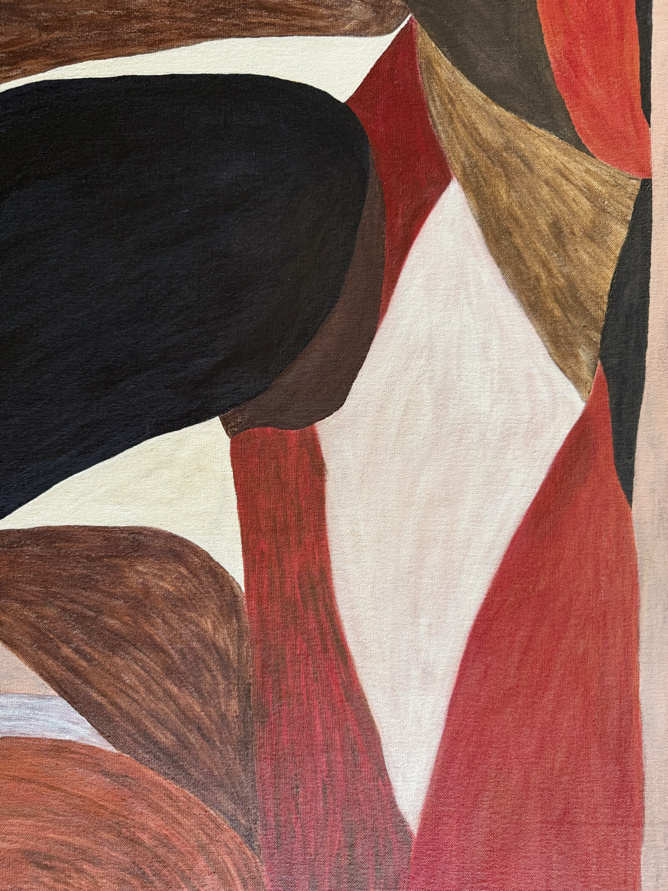 Abstract painting from the HELD series exploring pressure and containment