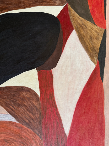 Abstract painting from the HELD series exploring pressure and containment