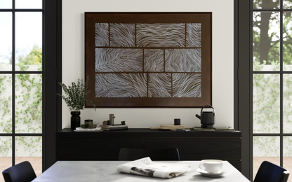 Abstract painting from the Bounds series exploring limits and structure