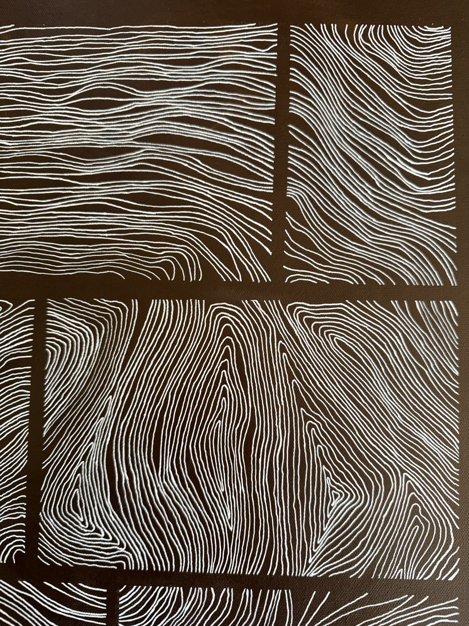 Abstract painting from the Bounds series exploring limits and structure