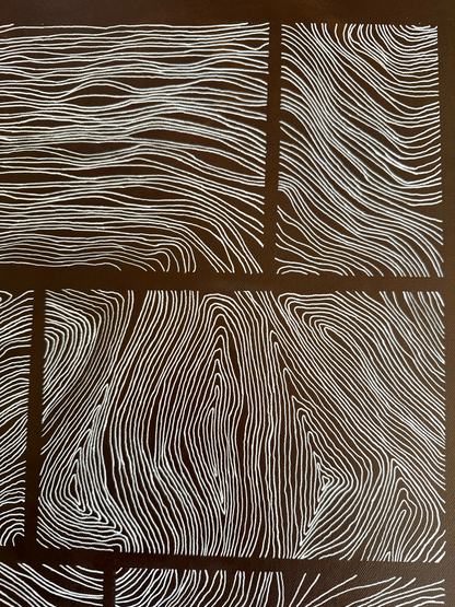 Abstract painting from the Bounds series exploring limits and structure