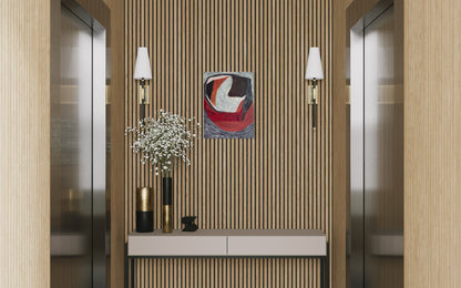 contemporary abstract wall art held03 in neutral interior setting with dark warm tones