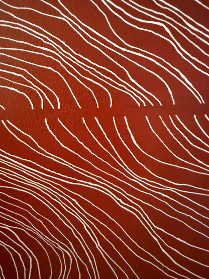 Abstract painting from the Bounds series exploring limits and structure