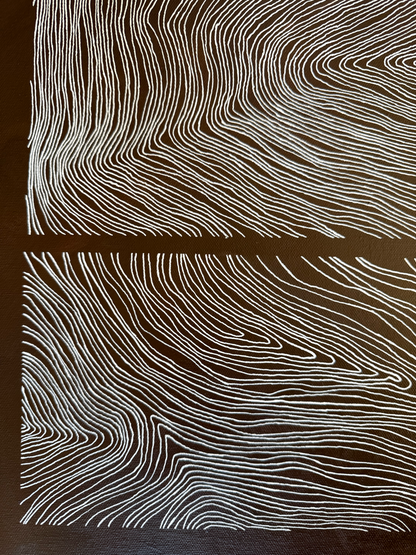 Abstract painting from the Bounds series exploring limits and structure