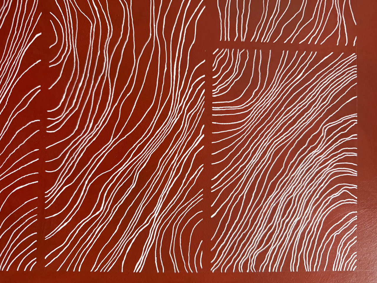 Abstract painting from the Bounds series exploring limits and structure