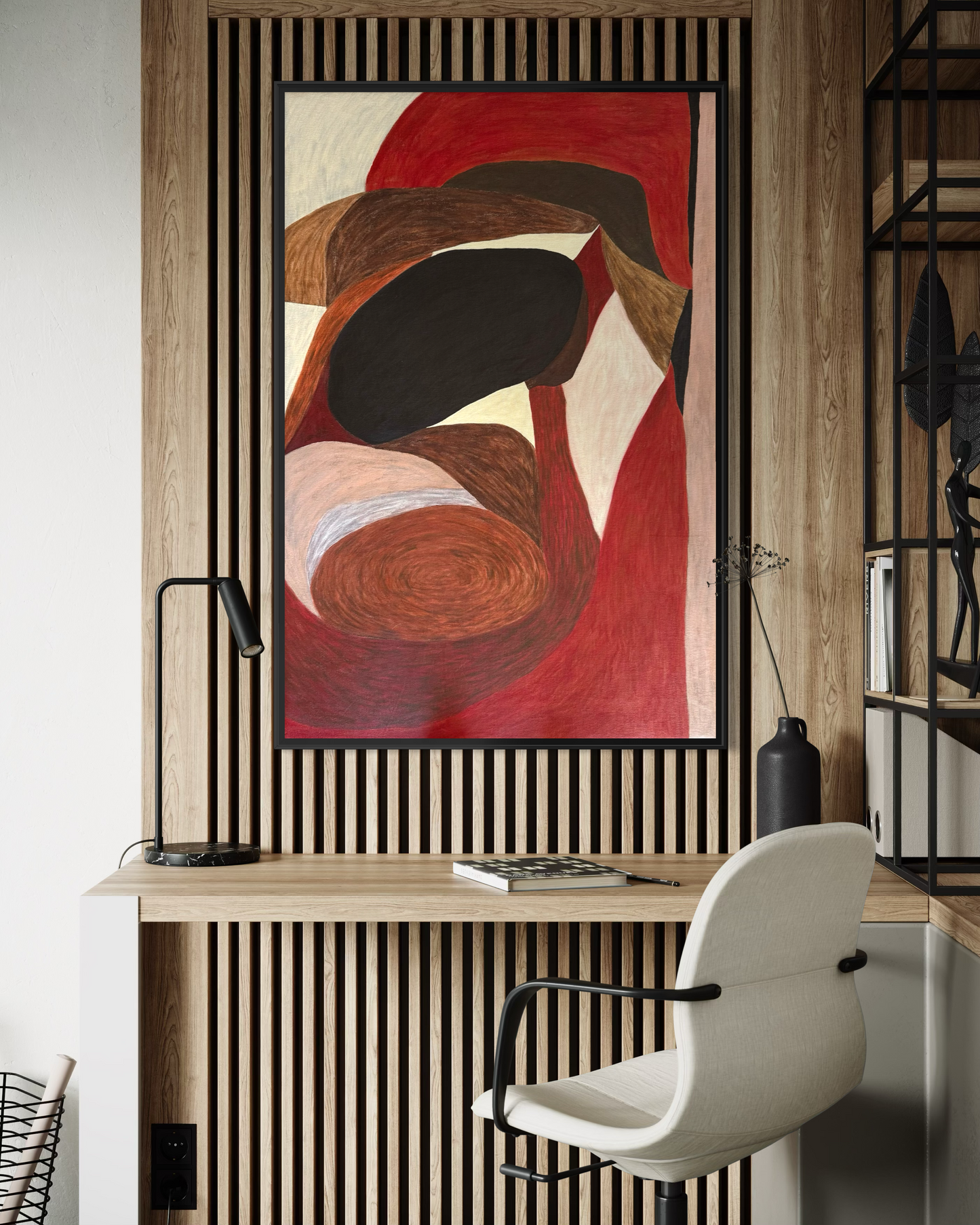 Abstract painting from the HELD series exploring pressure and containment