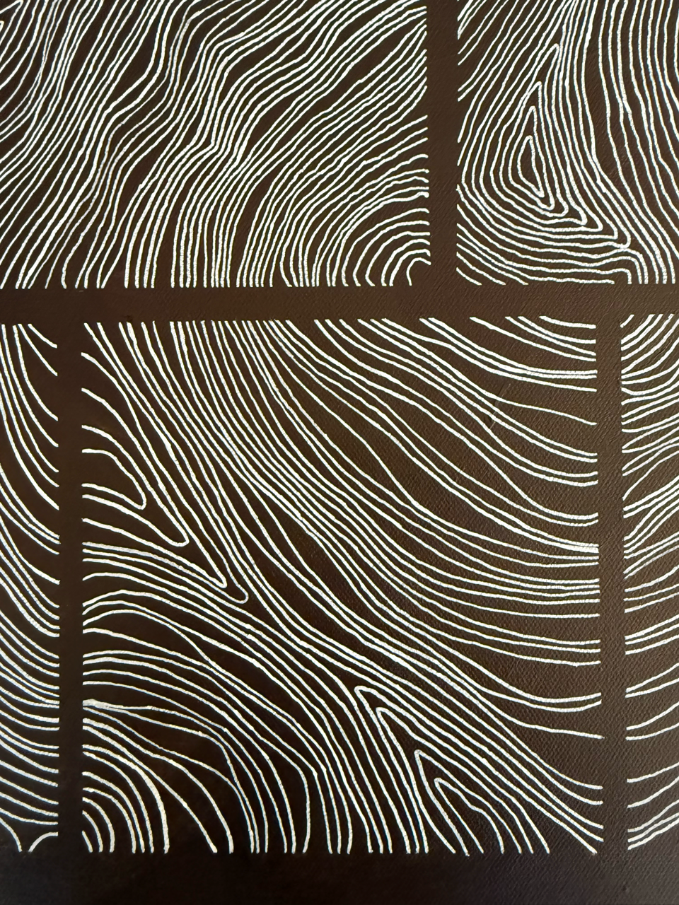 Abstract painting from the Bounds series exploring limits and structure