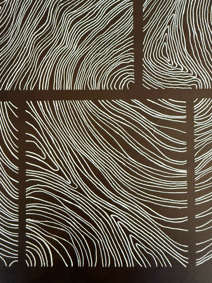 Abstract painting from the Bounds series exploring limits and structure