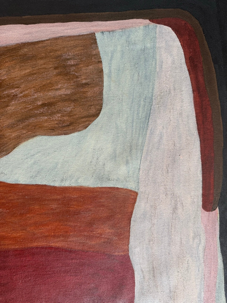 Abstract painting from the HELD series exploring pressure and containment