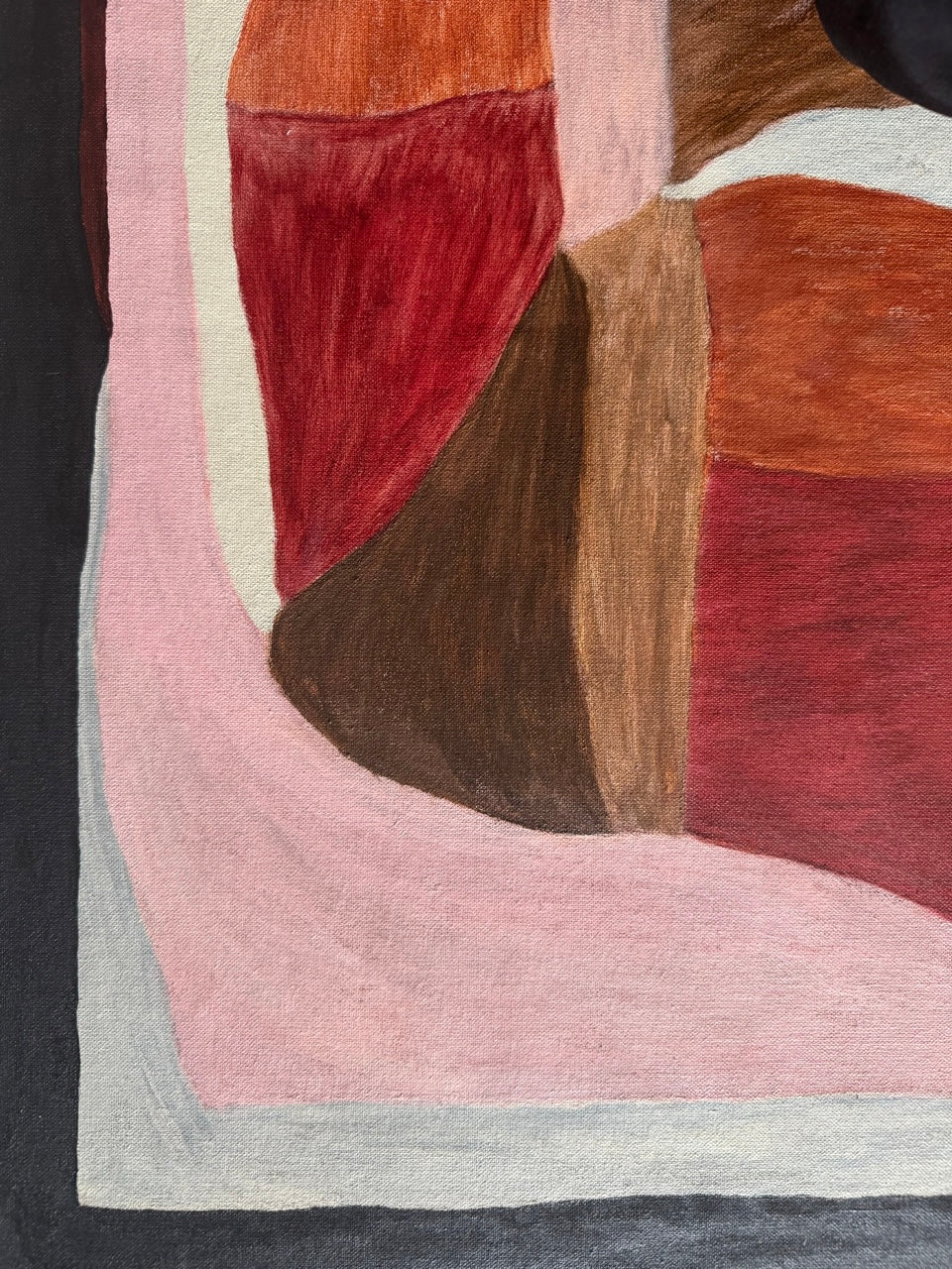 Abstract painting from the HELD series exploring pressure and containment