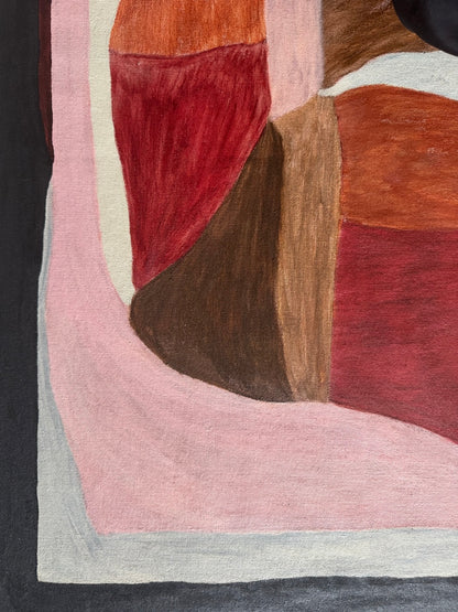 Abstract painting from the HELD series exploring pressure and containment