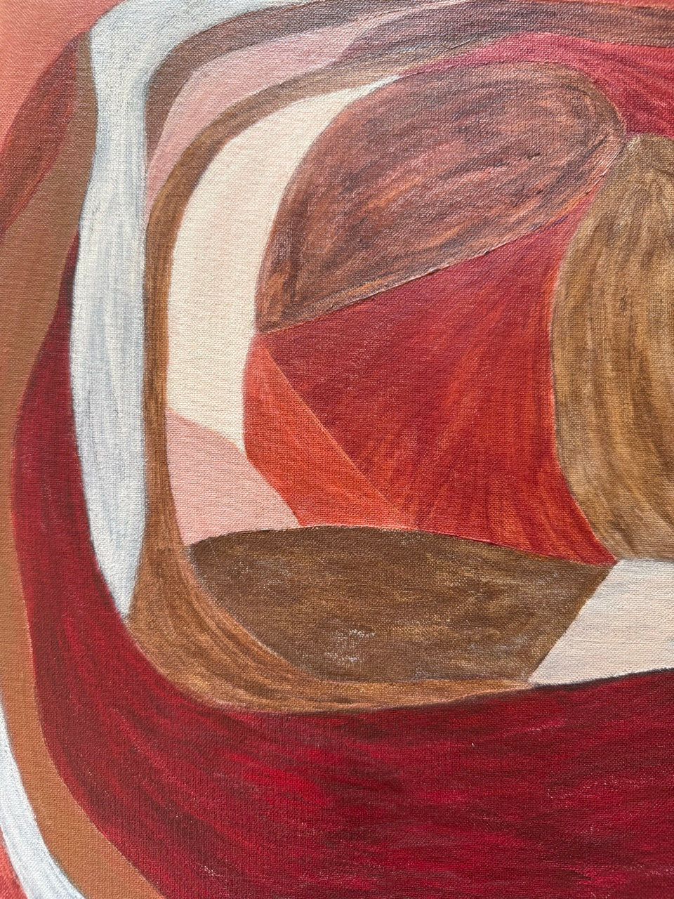 Abstract painting from the HELD series exploring pressure and containment
