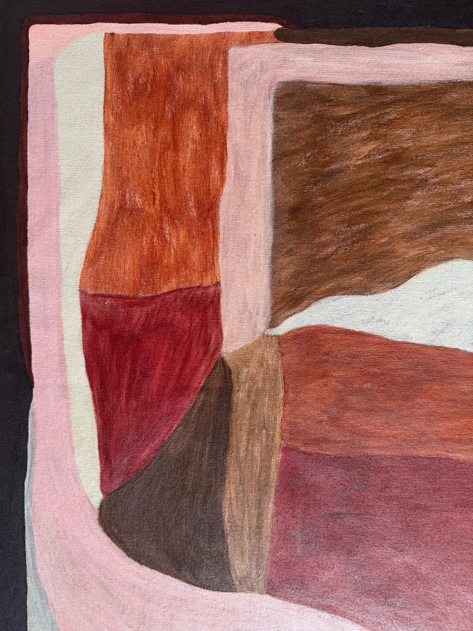 Abstract painting from the HELD series exploring pressure and containment
