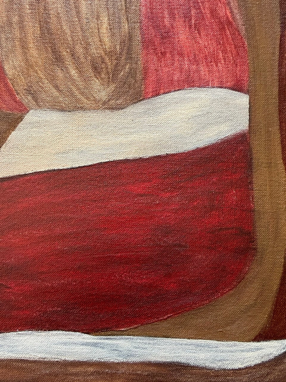 Abstract painting from the HELD series exploring pressure and containment