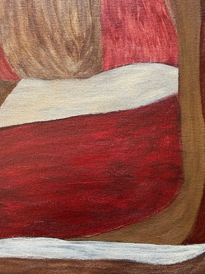 Abstract painting from the HELD series exploring pressure and containment