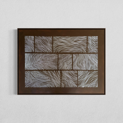 Abstract painting from the Bounds series exploring limits and structure