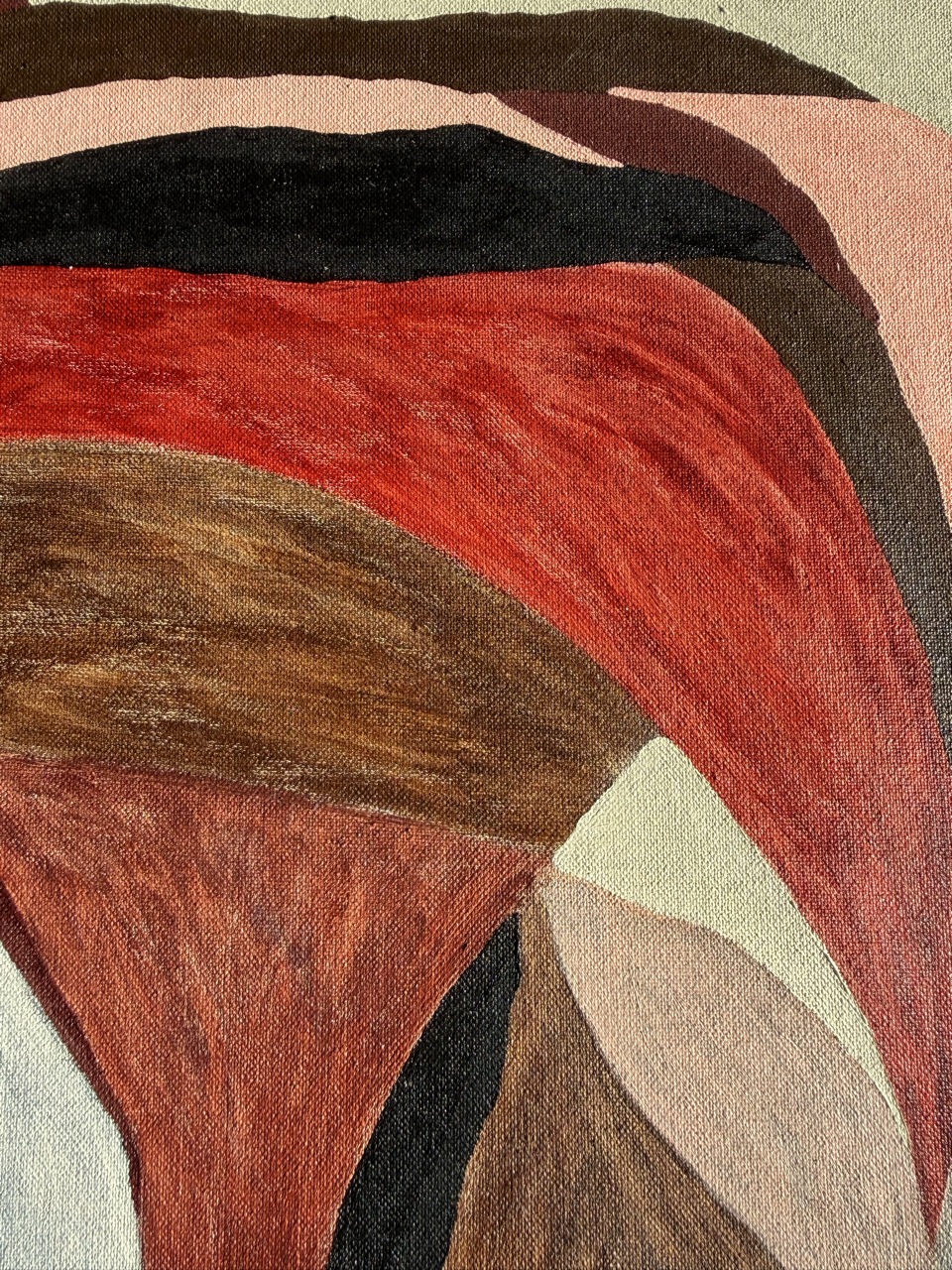 Abstract painting from the HELD series exploring pressure and containment