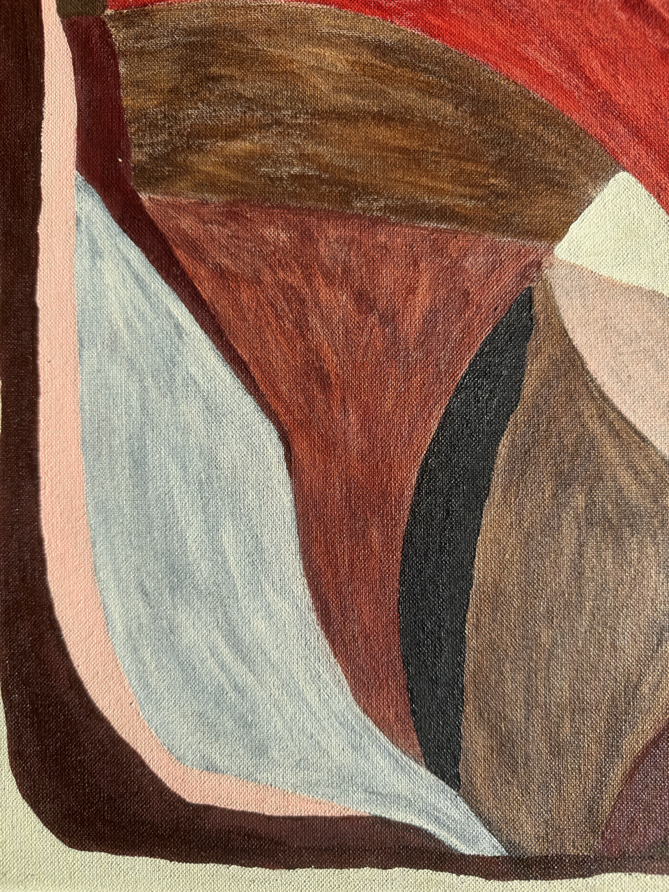 Abstract painting from the HELD series exploring pressure and containment