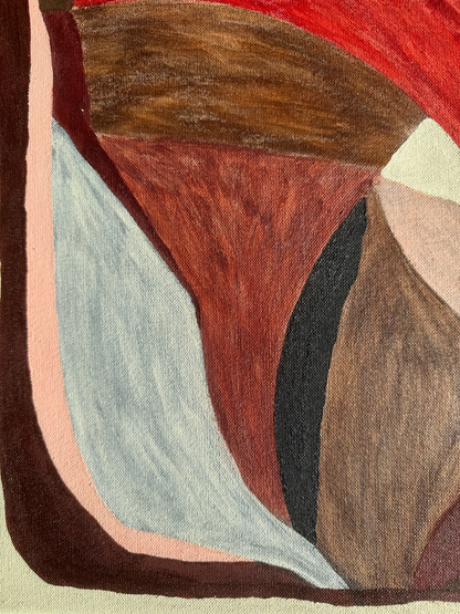 Abstract painting from the HELD series exploring pressure and containment