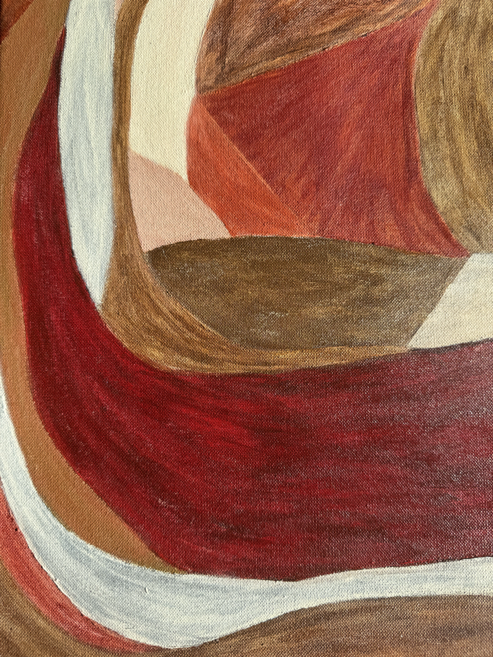 Abstract painting from the HELD series exploring pressure and containment