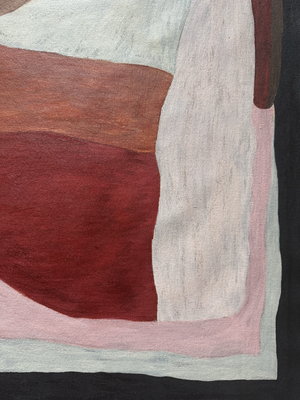 Abstract painting from the HELD series exploring pressure and containment