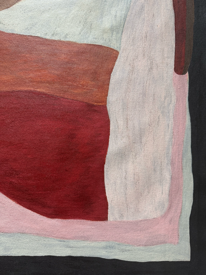 Abstract painting from the HELD series exploring pressure and containment