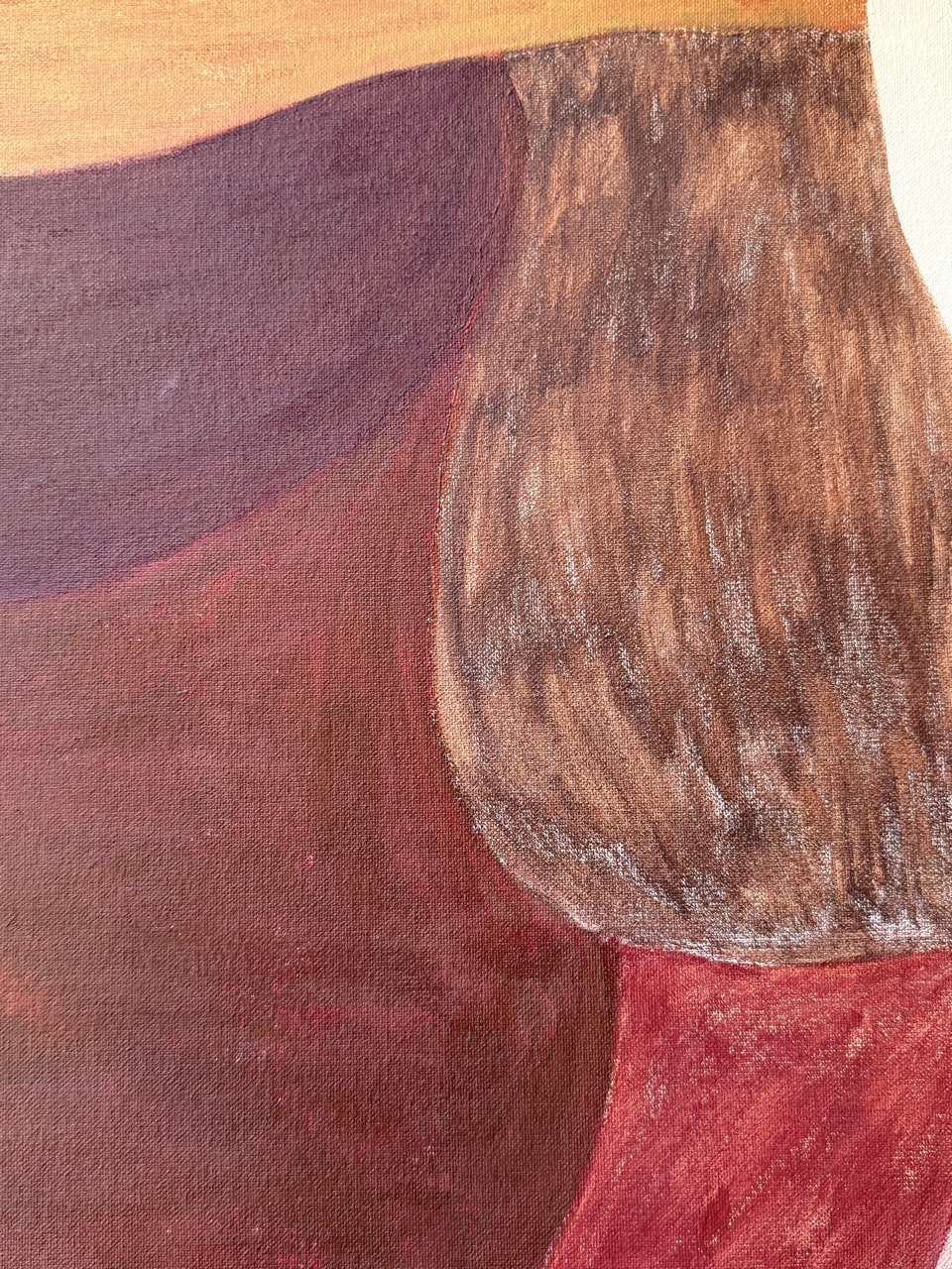 Abstract painting from the HELD series exploring pressure and containment