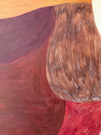 Abstract painting from the HELD series exploring pressure and containment