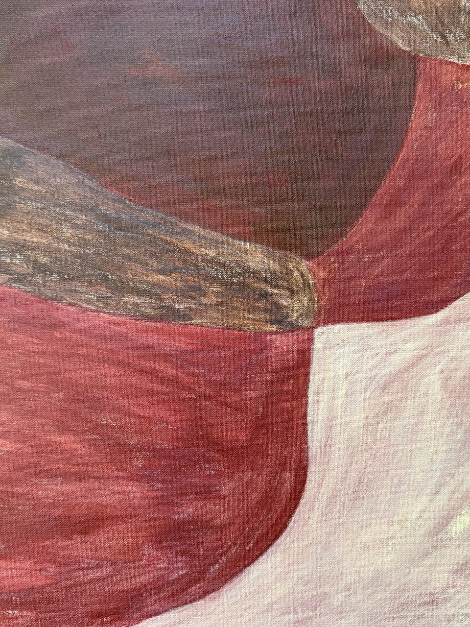 Abstract painting from the HELD series exploring pressure and containment