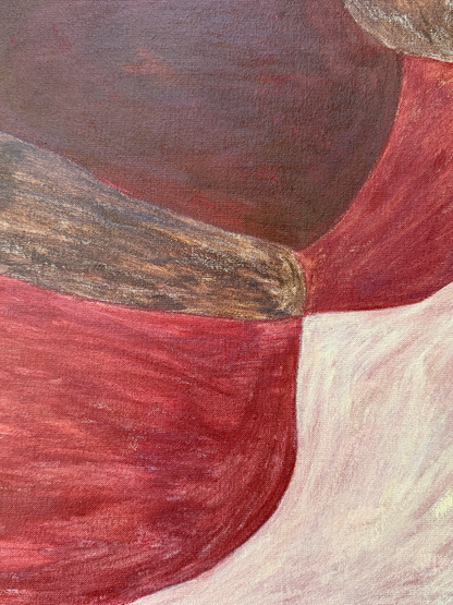 Abstract painting from the HELD series exploring pressure and containment