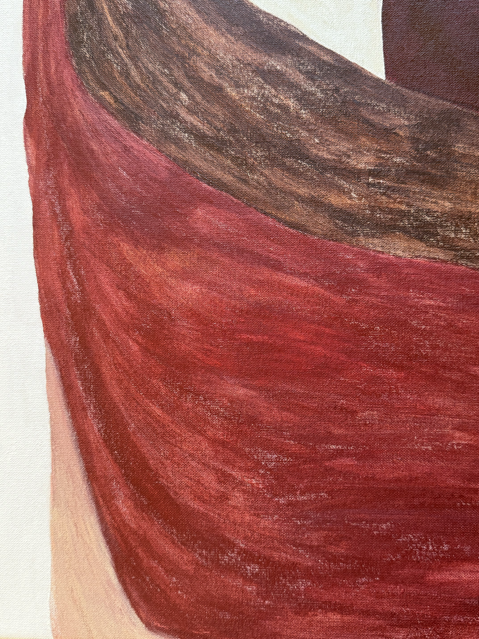 Abstract painting from the HELD series exploring pressure and containment