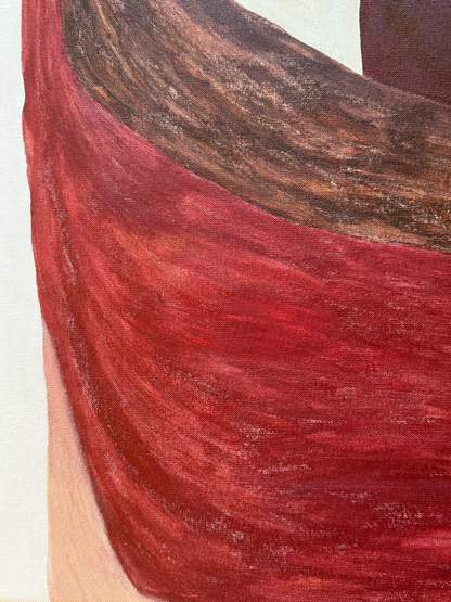 Abstract painting from the HELD series exploring pressure and containment