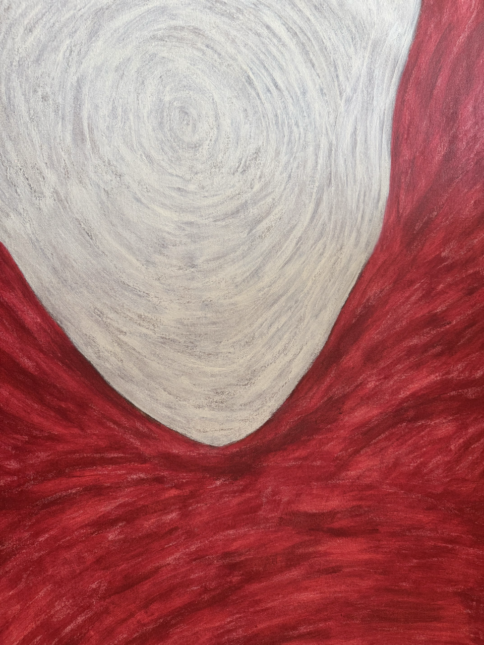 Abstract painting from the HELD series exploring pressure and containment