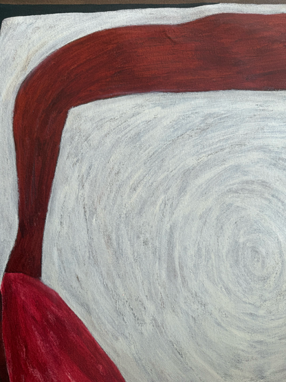 Abstract painting from the HELD series exploring pressure and containment