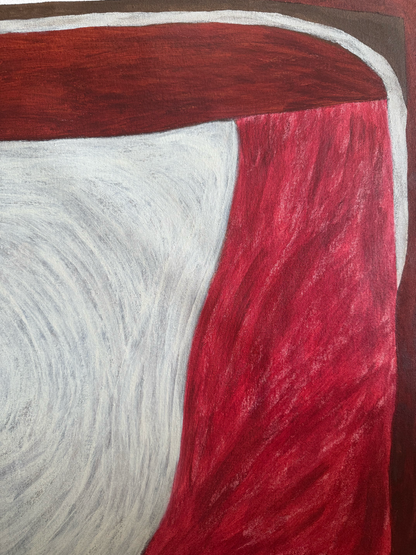 Abstract painting from the HELD series exploring pressure and containment