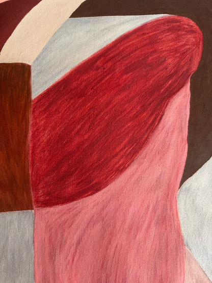 Abstract painting from the HELD series exploring pressure and containment